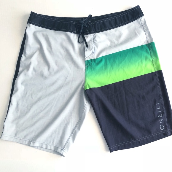 O'Neill Other - O'Neill Gray Black and Green Men's Board Shorts